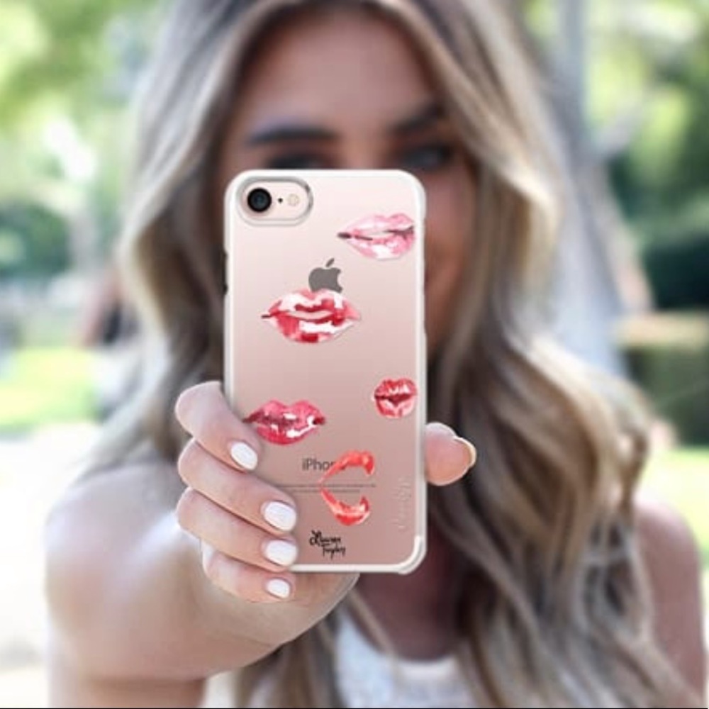 CASETIFY CLEAR LIPS IPHONE 6 CASE BY LAUREN TAYLOR